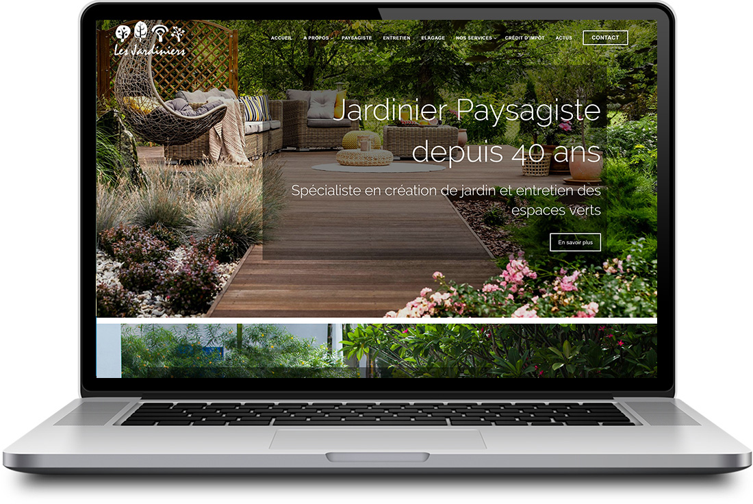 Création site web entreprise de jardinage