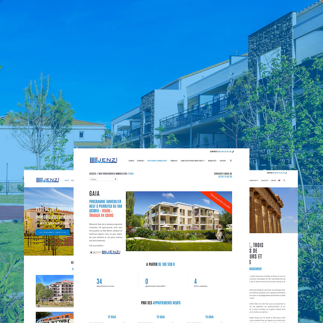 agence creation site web immobilier